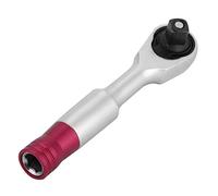 Qiilu Mini Ratchet Wrench, 1/4’’ Ratcheting Wrench Set Repair Tool for Vehicle Bike Torque Ratchet Wrench Tool Kit(85mm)