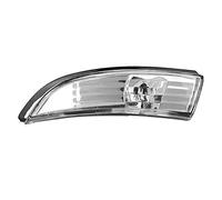 Qiilu Mirror Indicator Lens Cover, ABS Door Wing Mirror Indicator Lens Clear Fits for Ford Fiesta MK7/MK7.5 2009-2017(left)
