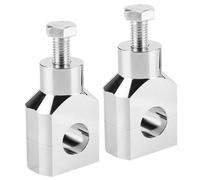 Qiilu Motorcycle Handlebar Clamp, 2.5cm/1in Motorbike Handle Bars Handlebar Risers Clamp with Bolt Universal Aluminum Alloy Motorbike Parts Handle Bar Mount Fit for V-Star