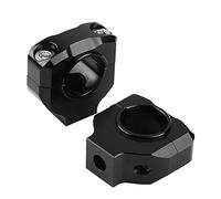 Qiilu Motorcycle Handlebar Mount, 28mm Universal Aluminum Alloy Motorcycle Handlebar Mount Push Bar Pusher Bar Mount Universal