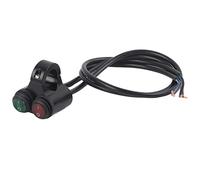 Qiilu Motorcycle Light Switch, 22mm Universal Motorcycle Handlebar Headlight Brake Fog Lights Horn Dual Control Button Switch(D)