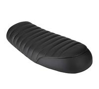 Qiilu Motorcycle Seat, PU Leather Vintage Cafe Racer Flat Seat Motorcycle Saddle for CG125 GN CG CB400SS