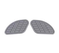 Qiilu Motorcycle Tank Pads 1Pair of Motorcycle Fuel Tank Traction Pad Protector Vintage Knee Grip Decals(Gray)