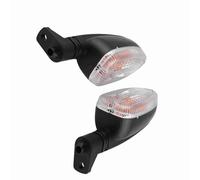 Qiilu Motorcycle Turn Lights, 1 Pair of Motorbike Indicators Motorcycle Refit Turn Lights Direction Indicator Lamp Fit for F800 F650GS K1300R R1200GS(Transparent)