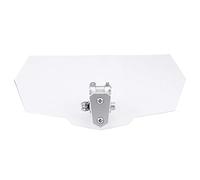 Qiilu Motorcycle Windscreen Universal Adjustable Motorcycle Transparent Windshield Windscreen Wind Deflector with Adjustable Bracket Fit for for.--for for windscreen extension motorcycle wind