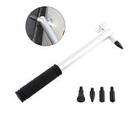 Qiilu Paintless Dent Repair Tool, Paintless Hail Dent Repair Removal Hammer Knockdown Tools Kit with 5 Heads.-for dent hammer pdr hammer