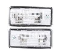 Qiilu Pair of License Plate Light 8E0807430A 8E0807430B Fit for A4 A5 A6 C6 D3 Q7 RS4 T7z394
