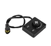 Qiilu Parking Heater Controller DC 12V/24V Parking Heater Knob Controller Switch for Car Truck Air Heater Black Parking Heater Controller Switch Remote Control Pairing Timing Start/Stop