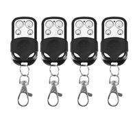 Qiilu Remote Control Key Fob, 4pcs Universal One-click Anti-theft Cloning Car Wireless Remote Control Car Key Shell Fob for Car Garage Door Gate 433mhz 4-channel remote control system.-for garag
