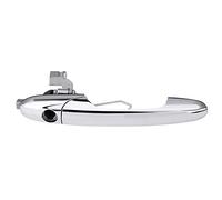Qiilu Right-Hand Drive Exterior Outer Door Handle for 500 (Chrome, Plastic, Mirrored Chrome Finish, Right)