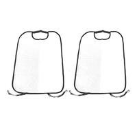Qiilu Seat Back Cleaning Cover, 2pcs Thicken Seat Back Protector Transparent Cover Child Baby Mat Large Size Clean Keep for Car Truck SUV