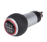 Qiilu Shift Knob Head Ball, Car Manual 6 Speed Gear Shift Knob Head for A4 S4 B8 8K A5 8T Q5 8R 2007-2015 Red