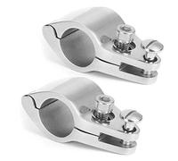 Qiilu Top Jaw Slide, 2Pcs Bimini Top Jaw Slide Clamp Steel Boat Hardware Fitting for Inflatable Commercial Yachts(22mm)