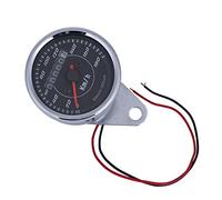 Qiilu Universal Double Color LED Light Odometer Speedometer km/h for Motorcycle O5d200