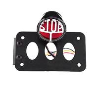 Qiilu Universal Motorcycle Rear Side Mount License Plate Holder