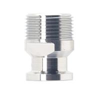 QiiMii 1/2" Tri Clamp Male Adapter to 3/4" BSPT Thread Ferrule Hexagonal Sanitary Pipe Fitting