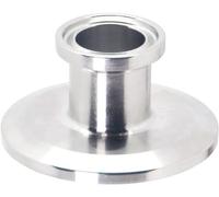 QiiMii Sanitary Concentric Reducer 1.5" x3/4" Tri Clamp Clover Stainless Steel 304 Sanitary Fitting End Cap Reducer
