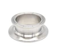 QiiMii Sanitary Concentric Reducer 2.5"x2" Tri Clamp Clover Stainless Steel 304 Sanitary Fitting End Cap Reducer