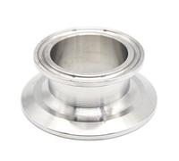 QiiMii Sanitary Concentric Reducer 2"x1.5" Tri Clamp Clover Stainless Steel 304 Sanitary Fitting End Cap Reducer