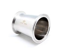 QiiMii Sanitary Fitting Reducer Fitting SS304 Tri Clamp Ferrule Style 2.5" Tube OD to 2" Tube OD (2.5 INCH X 2 INCH)