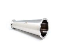 QiiMii Sanitary Fitting Reducer Fitting SS304 Tri Clamp Ferrule Style 4" Tube OD to 2" Tube OD (4 INCH X 2 INCH)