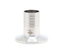 QiiMii SS304 1.5" Tri Clamp to 1" Hose Barbed Adapter Sanitary Hose Pipe Fitting