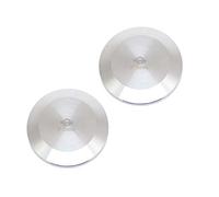QiiMii SS304 2" Stainless Steel Sanitary Tri Clamp Clover Solid End Cap, 2 apck