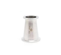 QiiMii SS304 Sanitary Tri clamp Concentric Reducer Tri Clamp Clover Fittings Reducer (Size: 2 inch x 1.5 inch)
