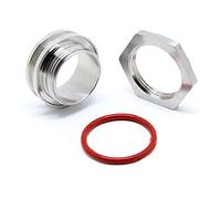 QiiMii Stainless Steel 304 Bulkhead Compression Fitting 1.5" Tri Clamp Home-Brew Weldless Bulkehad