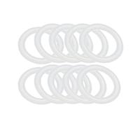 QiiMii White Silicone Sanitary Tri-Clamp Gasket, 1.5 inch (10 Pack)