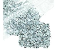 qiipii 14000PCS 2mm Silver Resin Rhinestones for Crafting Flatback Mine Silver Stones Bulk SS6 Diamonds Gems Charms for Nails Face Eyes Makeup Tumblers Bottles Crafts Clothes Shoes Phones Scrapbook
