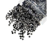 qiipii 3000PCS 4mm Metallic Gray Resin Rhinestones for Crafting Flatback Mine Grey Stones Bulk SS16 Diamonds Crystals Gems Charms for Nails Face Eyes Makeup Body Tumblers Bottles Crafts Clothes Shoes