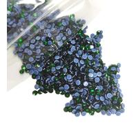 qiipii 4320pcs SS6 Emerald Green Hotfix Rhinestones 2mm Flatback Hot Fix K9 Glass Dark Green Round Crystals Rhinestones Stones Gems Diamonds for Crafts Crafting Clothes Shoes Bag DIY Decoration Gifts