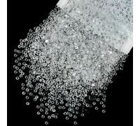 qiipii 4700PCS 3mm Transparent Clear Resin Rhinestones Bulk Flatback Jelly Resin Stones SS10 Bling Diamonds Gems Charms for Nails Face Eyes Makeup Body Mugs Tumblers Bottles DIY Crafts Decor Shoes
