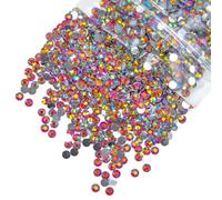 qiipii 620PCS 6mm Red AB Resin Rhinestones for Crafting Siam Red Flatback Stones Bulk SS30 Ruby Red Diamonds Crystals Gems Charms for Nails Face Eyes Makeup Body Mugs Tumblers Bottles DIY Crafts Decor