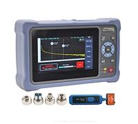 QIIRUN OTDR Fiber Optic Tester 1310/1550nm 26/24dB with 4.3-inch Touch Screen, 11-in-1 OTDR SM with VFL OPM OLS Event Map RJ45, FC/UPC SC ST LC Connectors Included