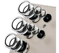 QiiStar 2 Set for Samsung Galaxy S26 Ultra 5G Camera Lens Protector, [1 Step Installation Tray] Tempered Glass Camera Protector Metal Individual Camera Cover for Galaxy S 26 Ultra,Clear