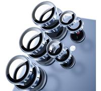 QiiStar 2 Set for Samsung Galaxy S26 Ultra 5G Camera Lens Protector, [1 Step Installation Tray] Tempered Glass Camera Protector Metal Individual Camera Cover for Galaxy S 26 Ultra,Sky Blue