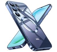 QiiStar Official Titanium Case for Samsung Galaxy S26 Ultra 5G,[Compatible with MagSafe][Full Camera Cover Protection] Metallic Glossy Slim Luxury Phone Case for Galaxy S 26 Ultra,Deep Blue