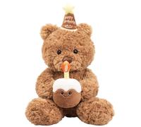 QiiWuic Teddy Bears, Valentines Teddy Bear for Girlfriend, Big Teddy Bear for Emotional Gifts, Personalised Teddy Bear with Soft Plush Material, 30cm Size for Desk Decor and Travel