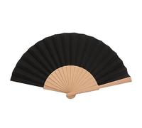 qijiefenCC Folding Hand Fans,Chinese Vintage Handheld Folding Hand Fan,Fabric Hand Fan,For Birthday Gift Wedding Dance Party Decoration Home Decor,Black
