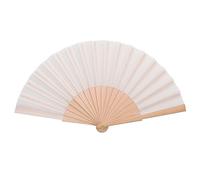 qijiefenCC Folding Hand Fans,Chinese Vintage Handheld Folding Hand Fan,Fabric Hand Fan,For Birthday Gift Wedding Dance Party Decoration Home Decor,White