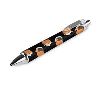 QIJIUU Cartoon Guinea Pig Retractable Ballpoint Pen Black Ink Ball Point Pens Work Pen for Men Women 1 PCS