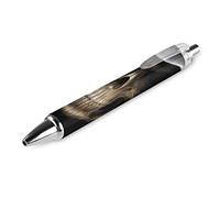 QIJIUU Dead Reaper Skull Retractable Ballpoint Pen Black Ink Ball Point Pens Work Pen for Men Women 1 PCS