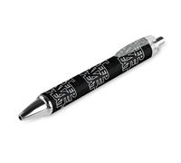 QIJIUU Eat Sleep Rave Repeat Retractable Ball Point Pen Blue Ink Ballpoint Pen Work Pens for Men Women 1 PCS
