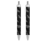 QIJIUU Feminist Personalized Ballpoint Pen Fancy Funny Ball Point Pens Black Gifts 2 PCS