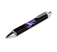 QIJIUU Fight Cancer Ribbon for Cancer Awareness Roller Pens Black Ballpoint Pens Retractable Journaling Pen Work Pens for Office Supplies 1 PCS