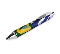 QIJIUU Four Provinces of Ireland Flag Printed Retractable Ballpoint Pen Blue Ball Pens 0.5mm Point for Work And Office Writing 1 PCS