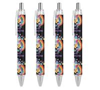 QIJIUU It Burns When I Pee Ballpoint Pen Funny Patterned Retractable Black Round Barrel Fine Point Pens 0.5 Mm 1 PCS