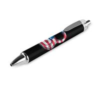 QIJIUU Kettlebell Barbell Usa Flag Roller Pens Black Ballpoint Pens Retractable Journaling Pen Work Pens for Office Supplies 1 PCS